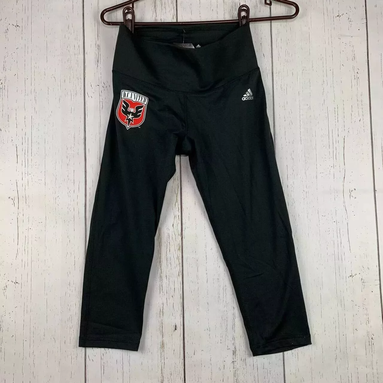 DC United MLS Small Adidas Leggings Pants Black New Women