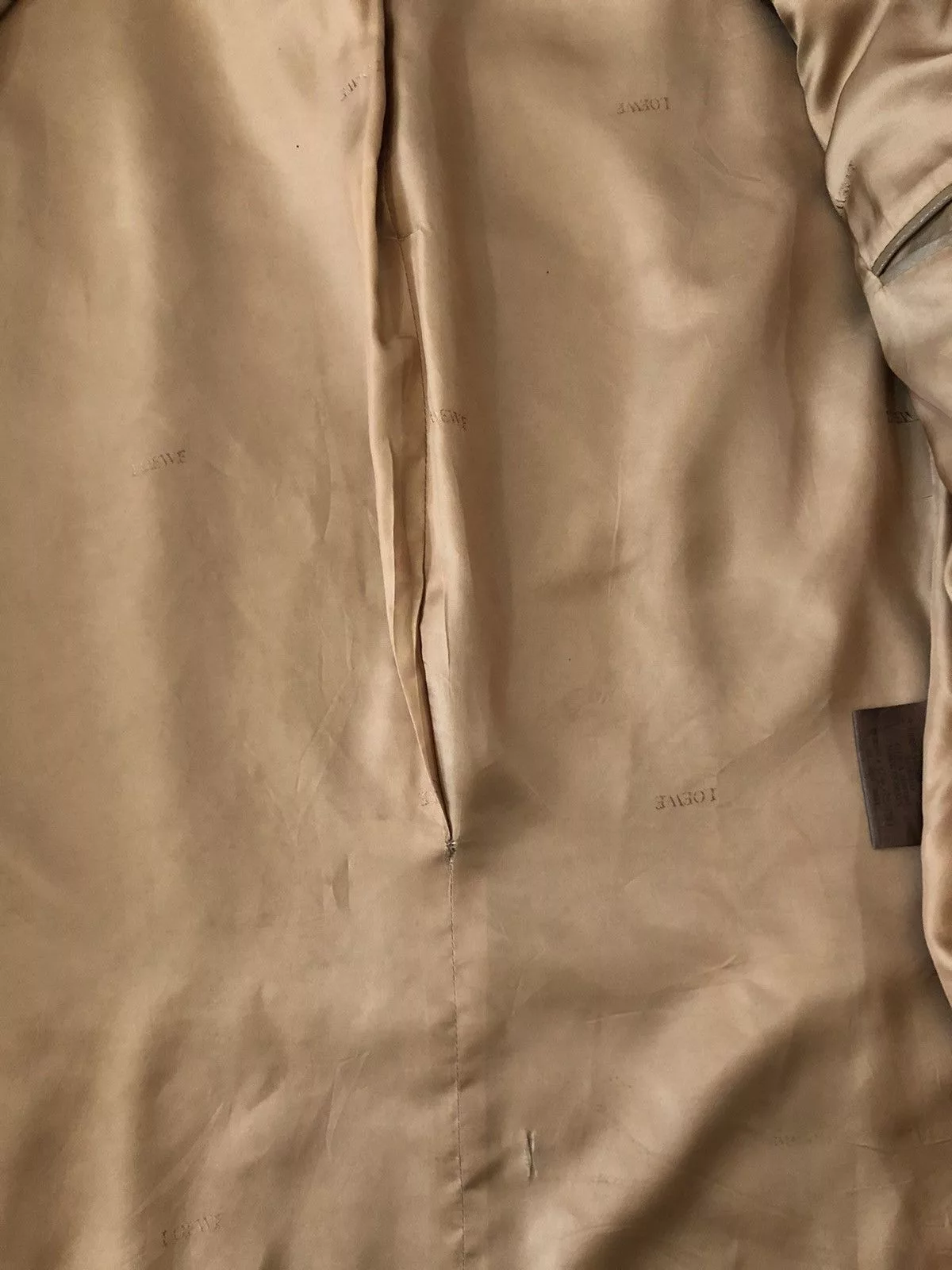 Loewe Leather Jackets Loewe Cordero Lamb leather Coat Brown