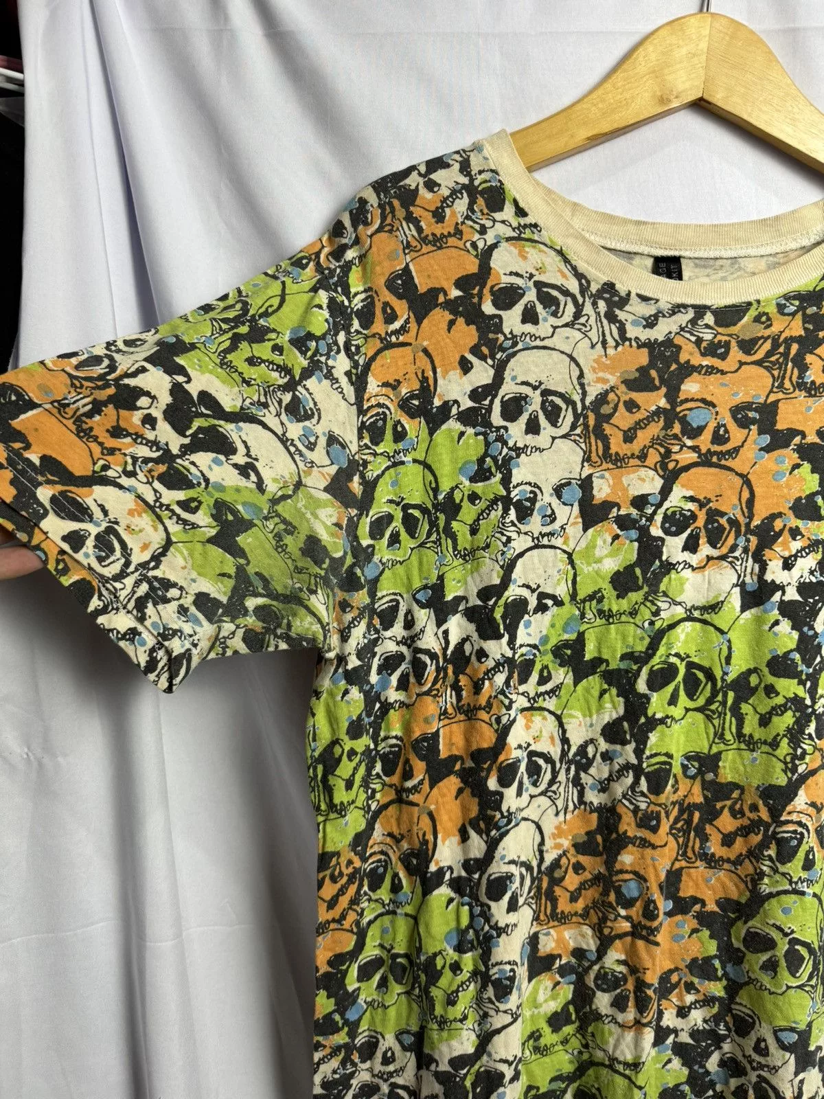14th Addiction Short Sleeve T Shirts 14th Addiction × If Six Was Nine × Japanese Brand Japanese Skulls Full Art Tees Multi