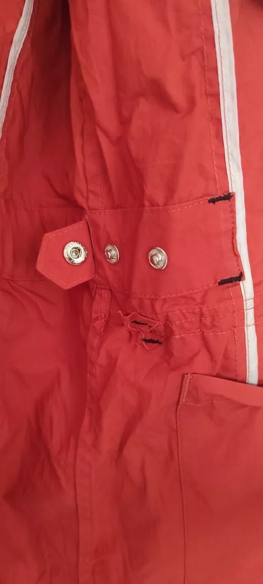 Bugatti Jackets BUGATTI Light Orange Jacket Full Zip 4 Pockets Made Germany