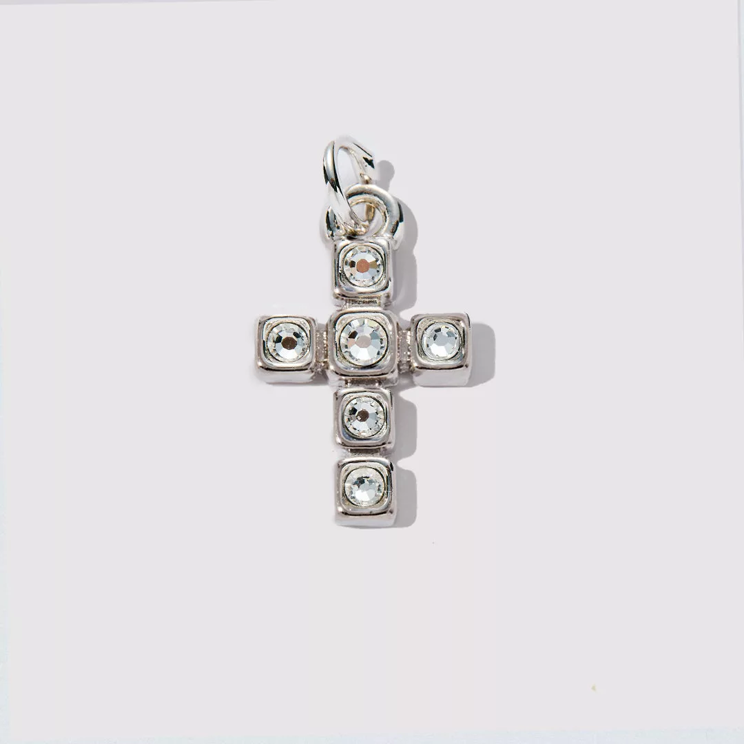 Crystal Cross Charm