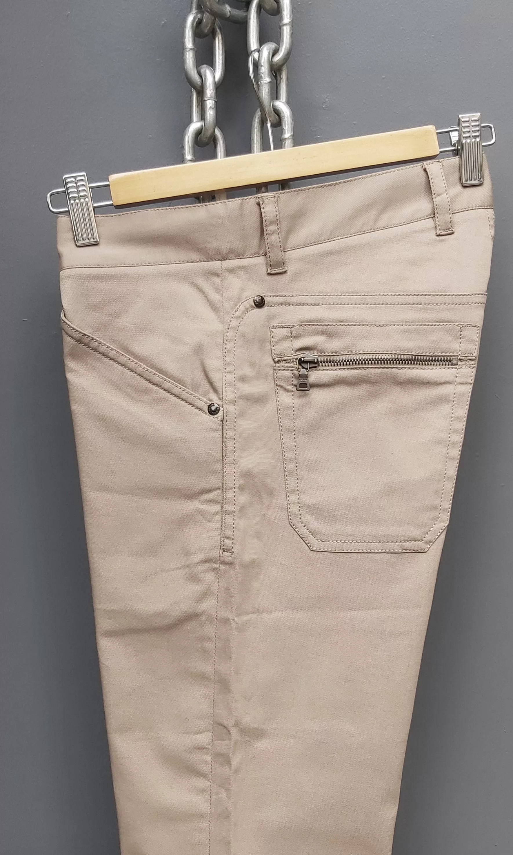 Prada Casual Pants Prada Button Fly Pants Brown