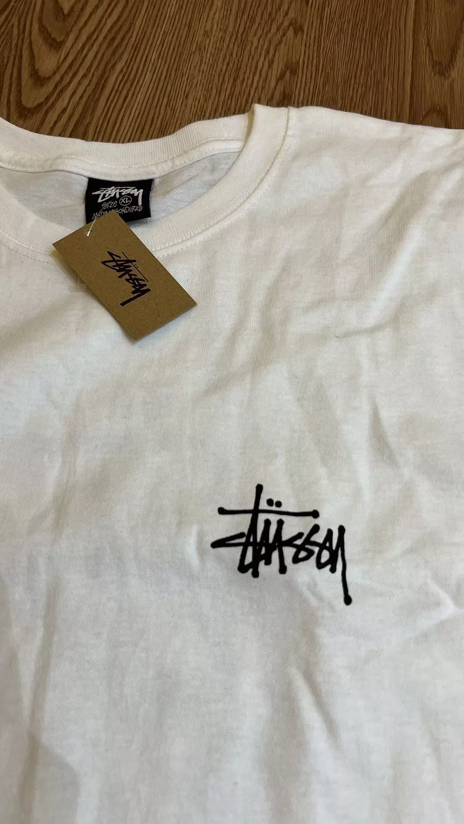Stussy Short Sleeve T Shirts Stussy basic white tee