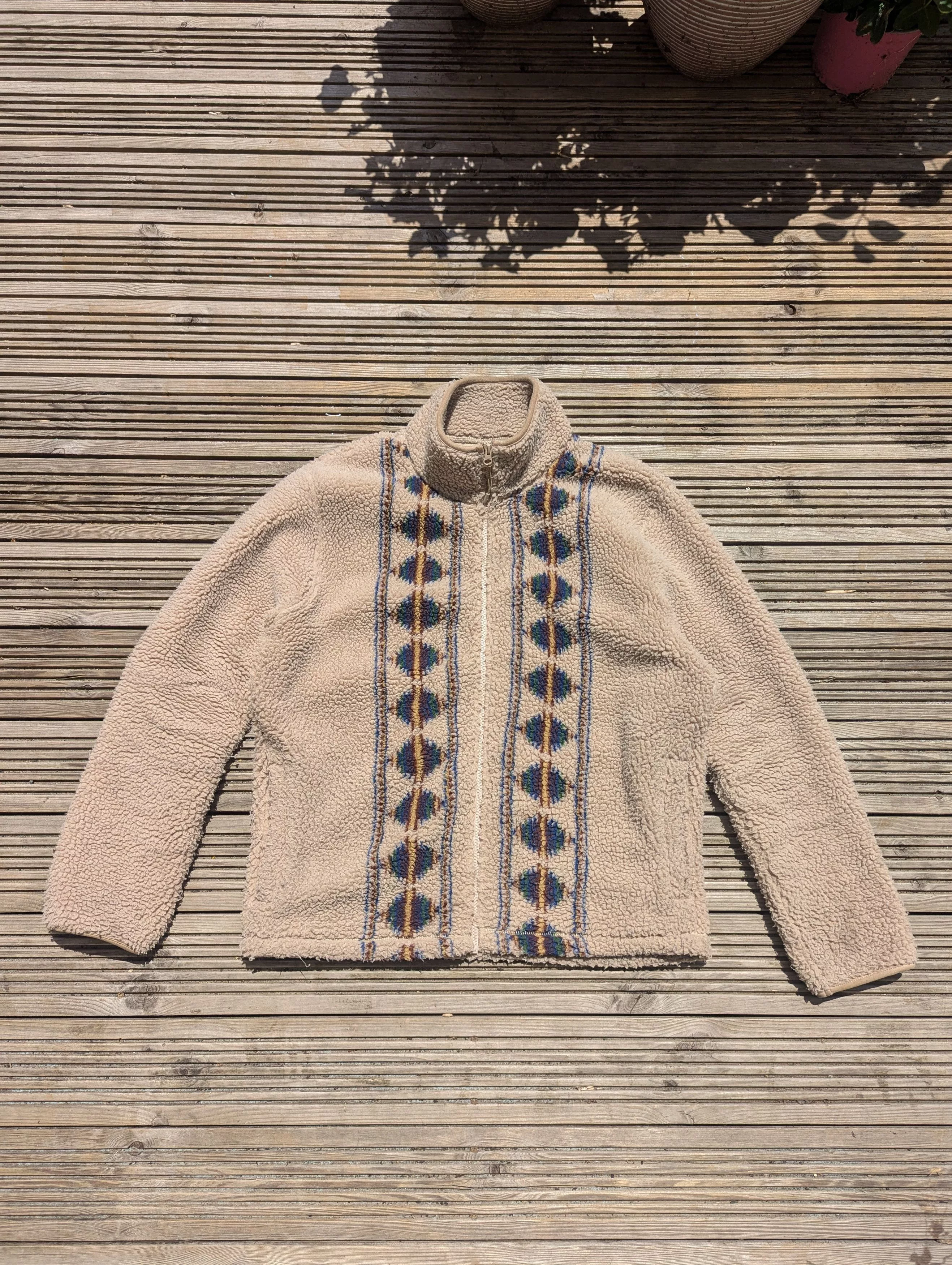 Folk Bombers Folk Fleece Jacket Beige