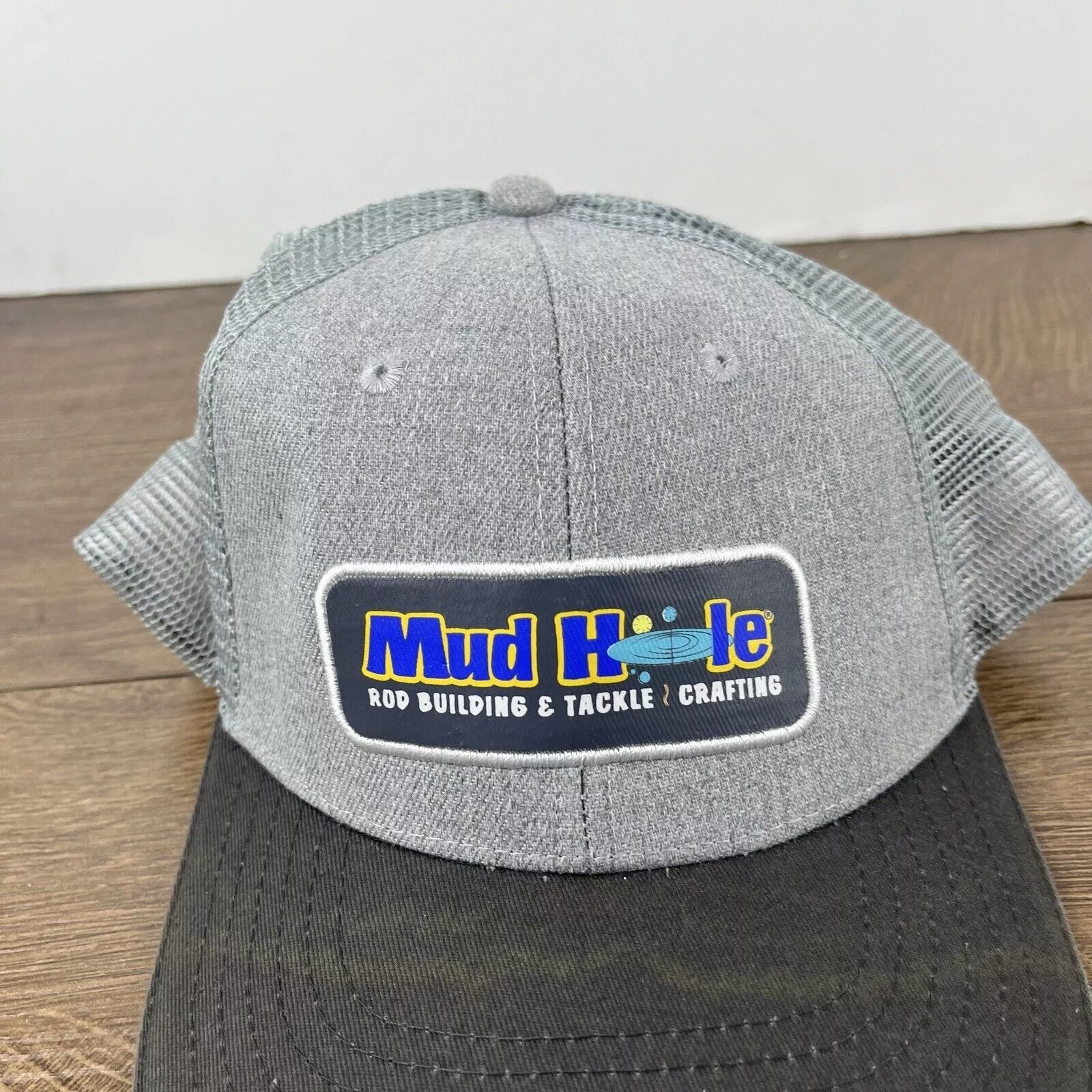 Other Hats Other Mud Hole Hat Mud Hole Cap Snapback Hat Gray Adjustable Hat A