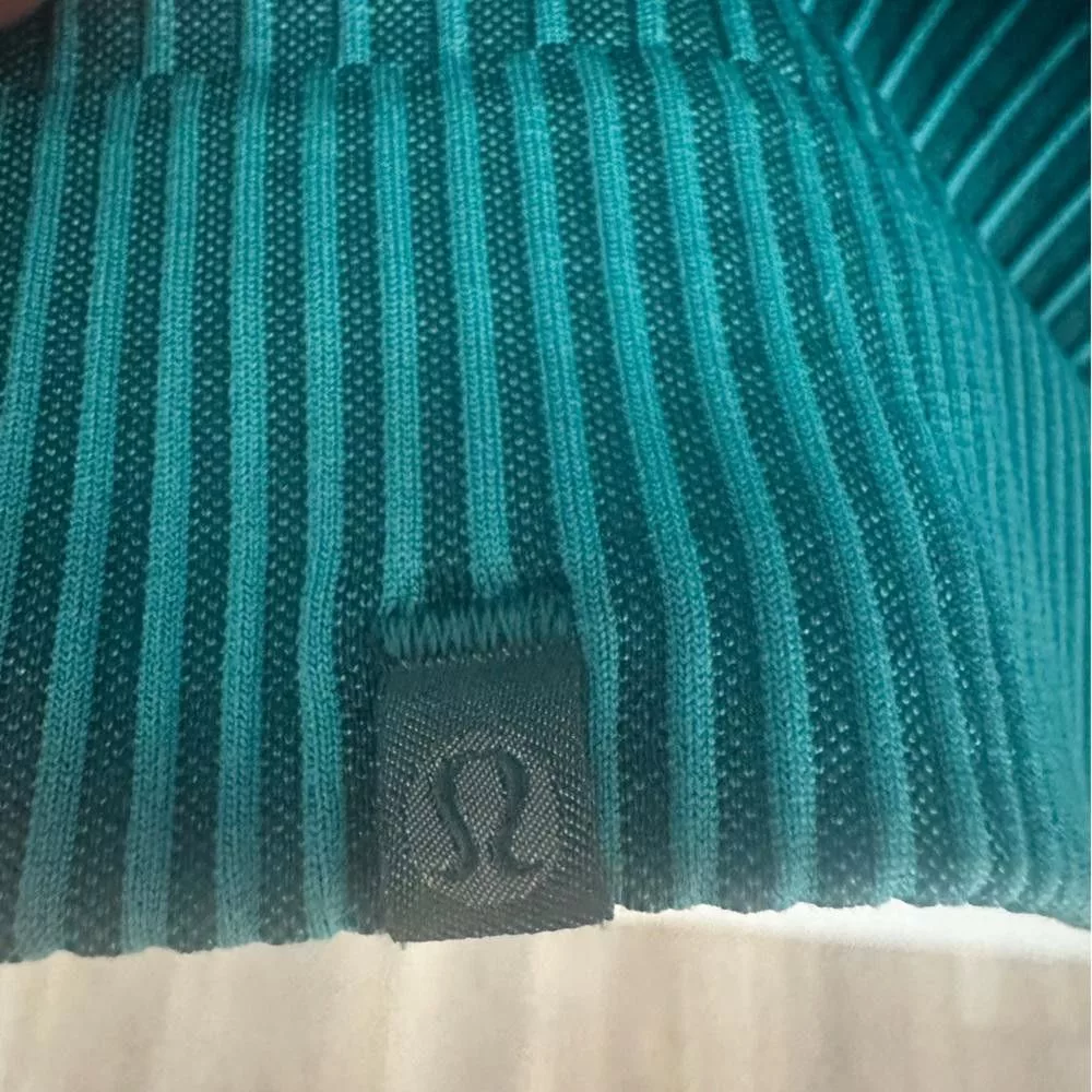 Lululemon Sweatshirts Lululemon Rest Less Pullover Rib Green Jasper / Oceanic 10