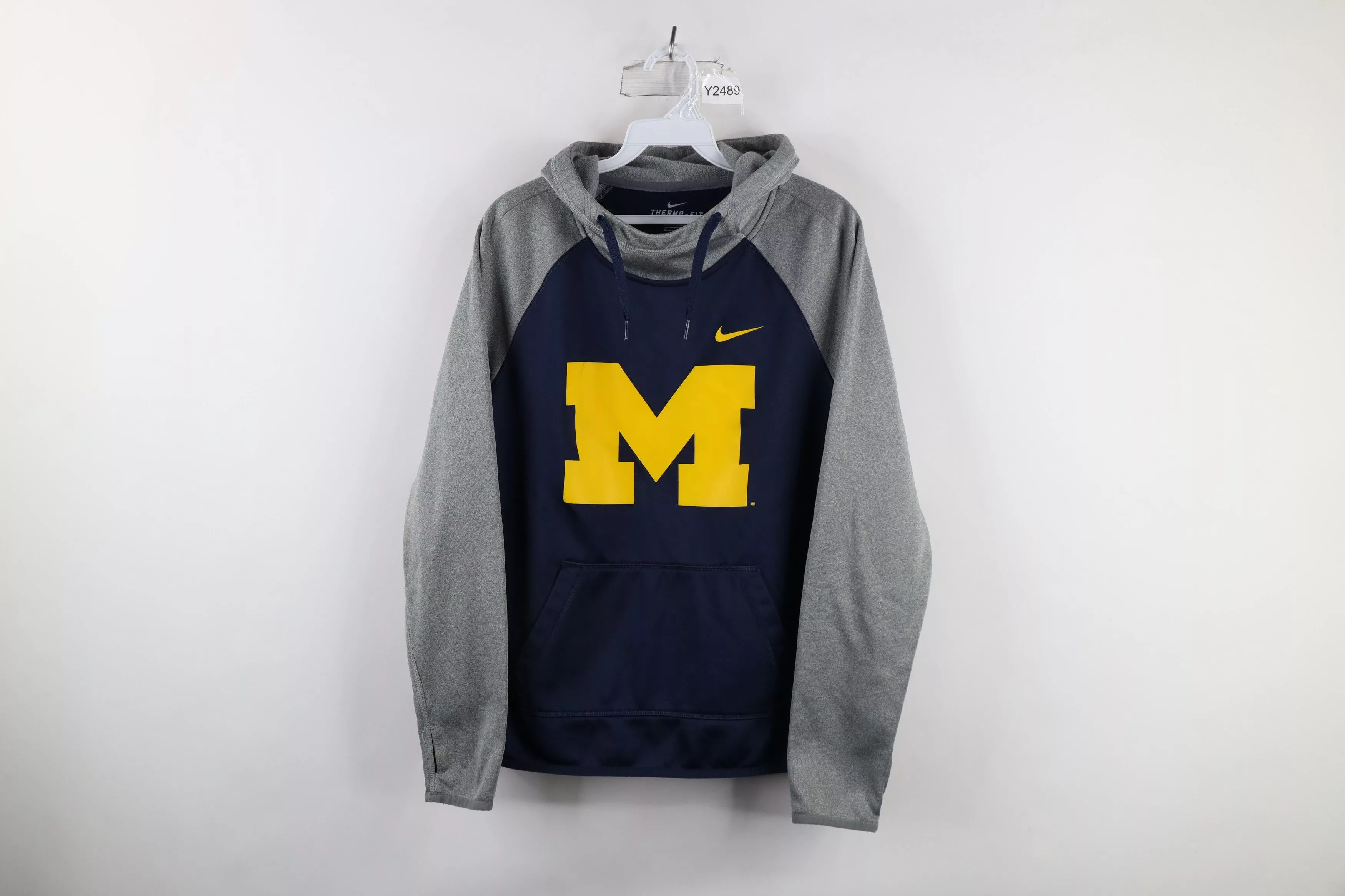 Nike Sweatshirts Nike × Vintage Nike Therma Fit University of Michigan Hoodie Sweatshirt Multi