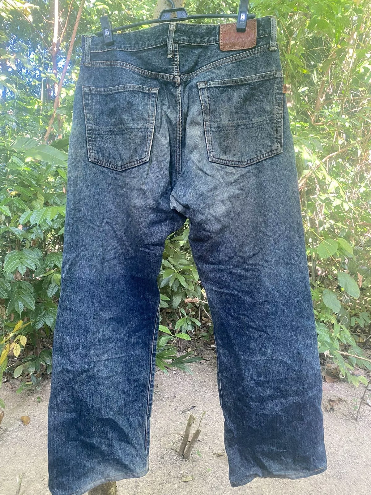 Edwin Denim Edwin × Vintage VINTAGE EDWIN 505x RED TAG DISTRESSED JEANS PANTS Blue