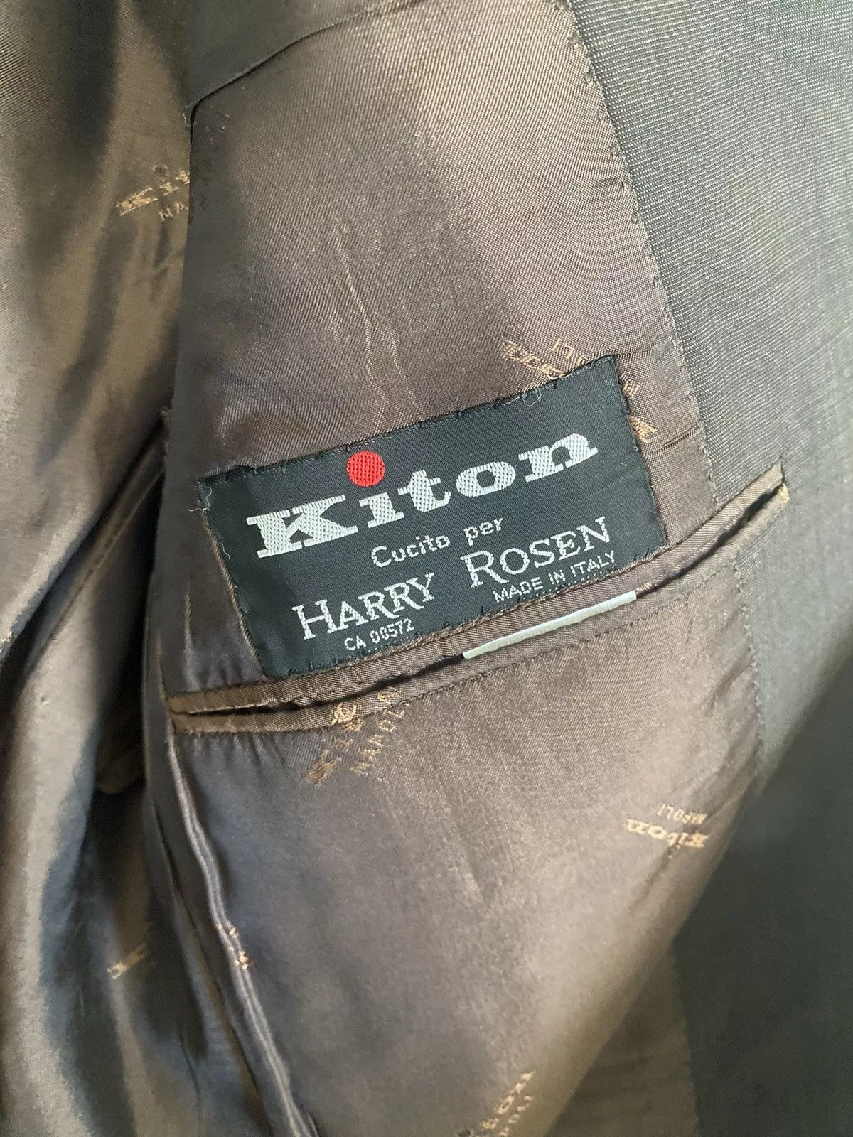 Kiton Blazers Kiton Lightweight Suit Jacket Brown