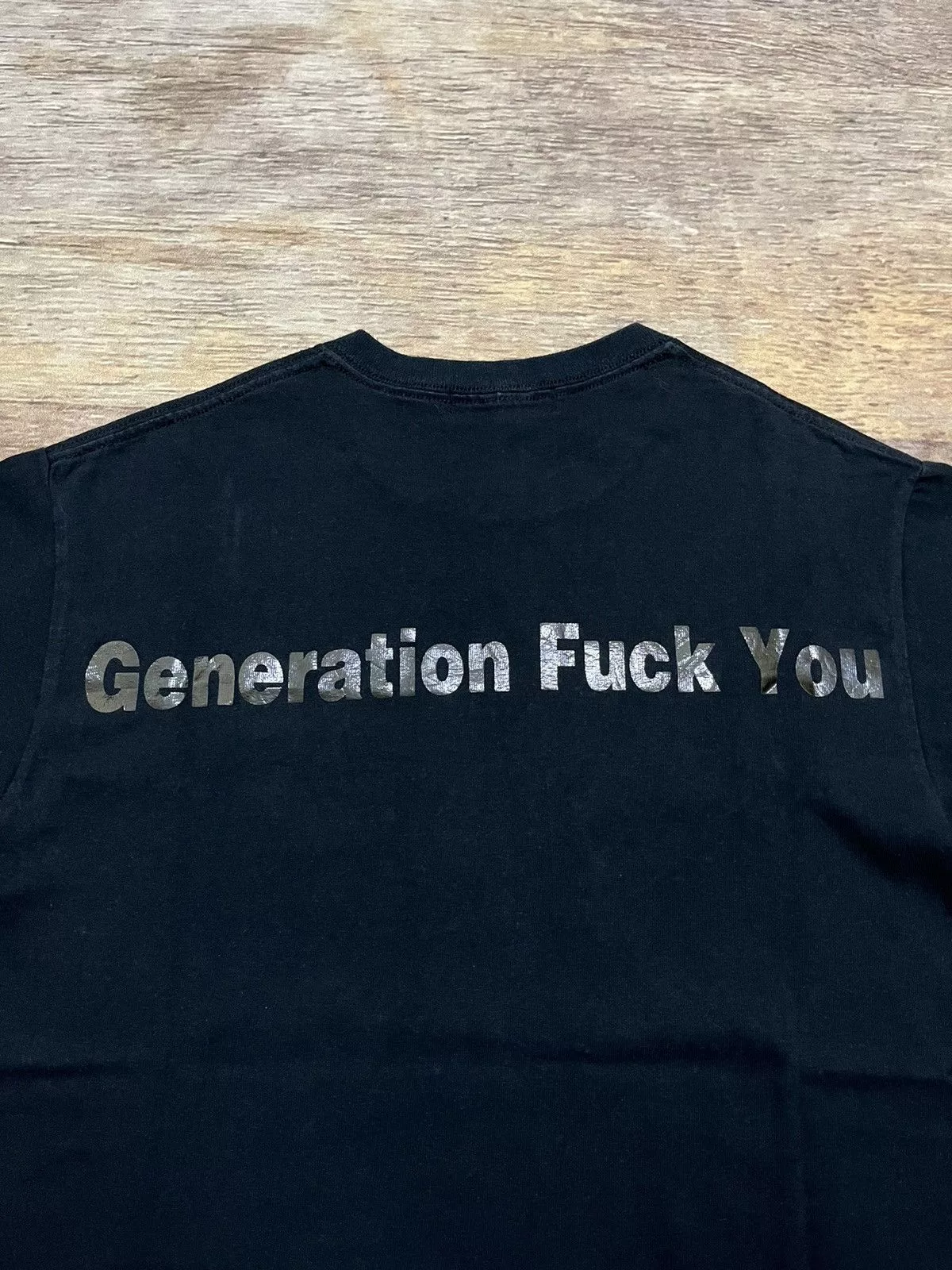 Jun Takahashi Short Sleeve T Shirts Jun Takahashi × Undercover Undercover Generation Fuck You Tee 2000s Black