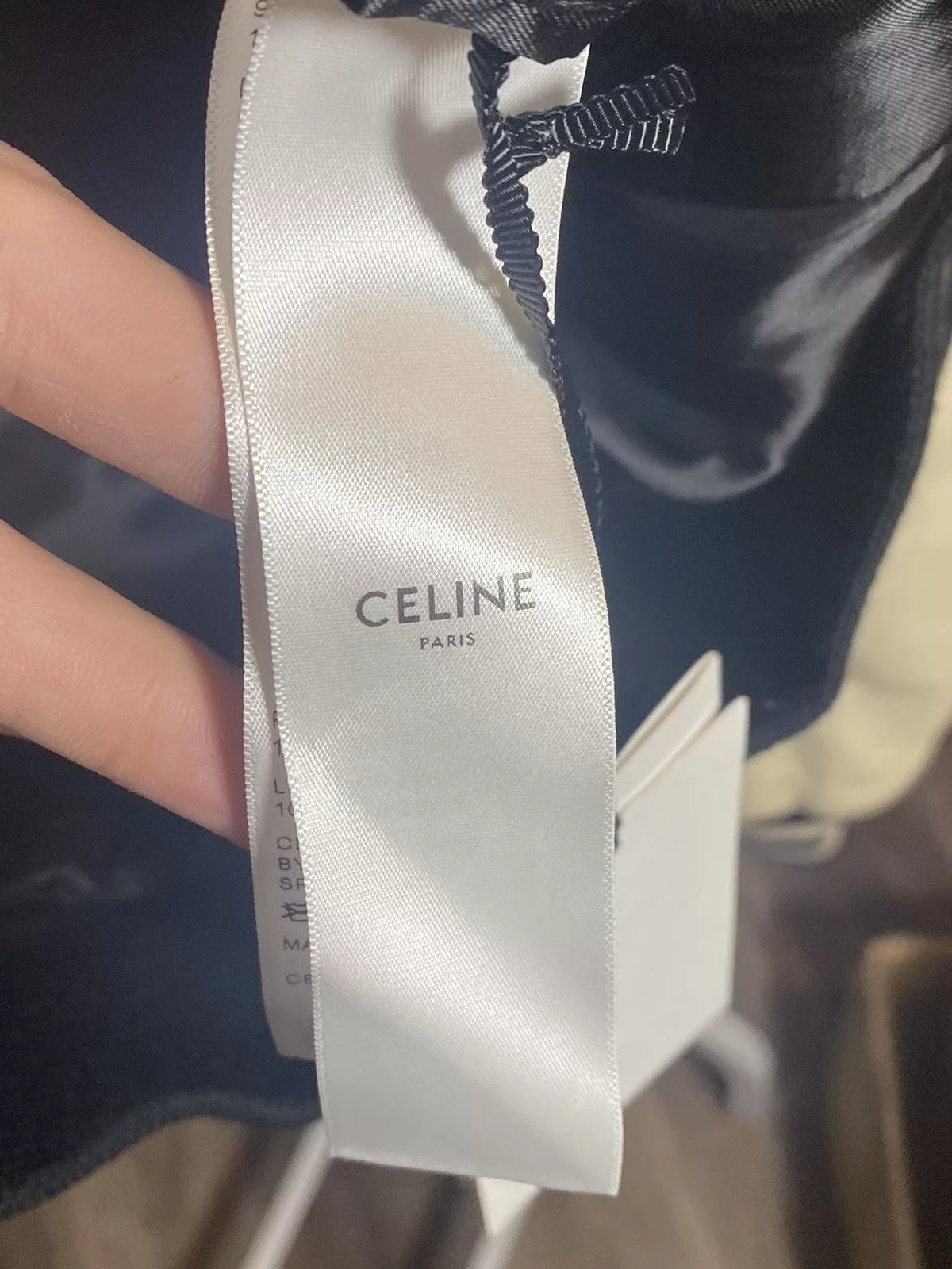 Celine Leather Jackets (52) CELINE Classic Teddy Varsity Jacket in Textured Wool Black