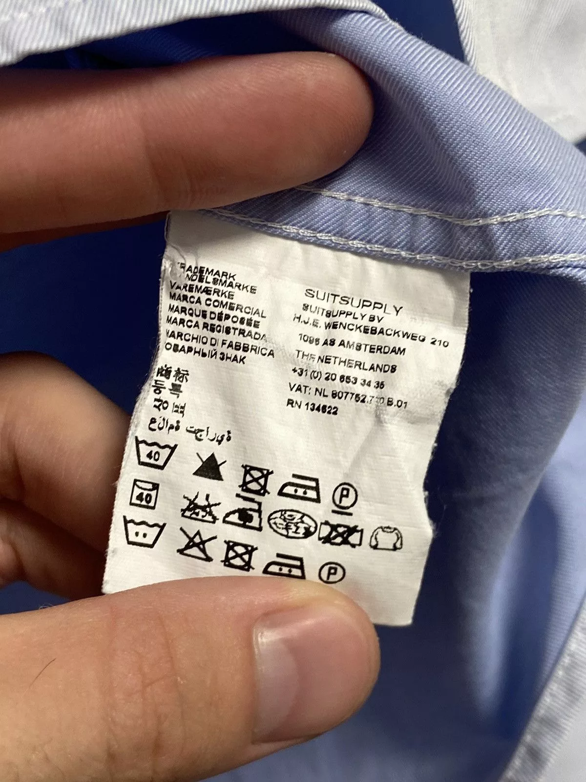 Suitsupply Shirts Button Ups Suitsupply Button Up Blue