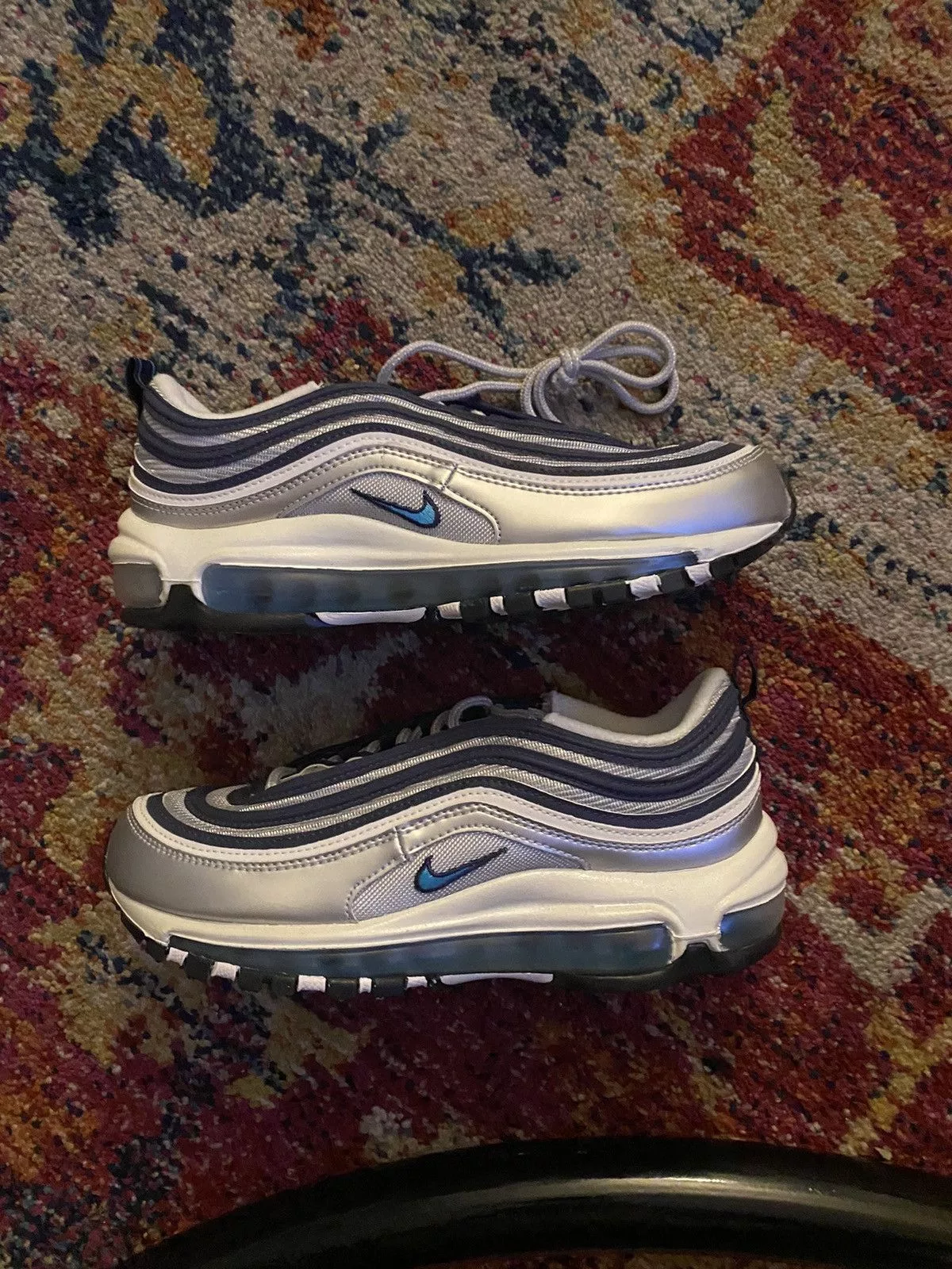 Nike Low Top Sneakers Nike Air Max 97 OG Metallic Silver Chlorine Blue