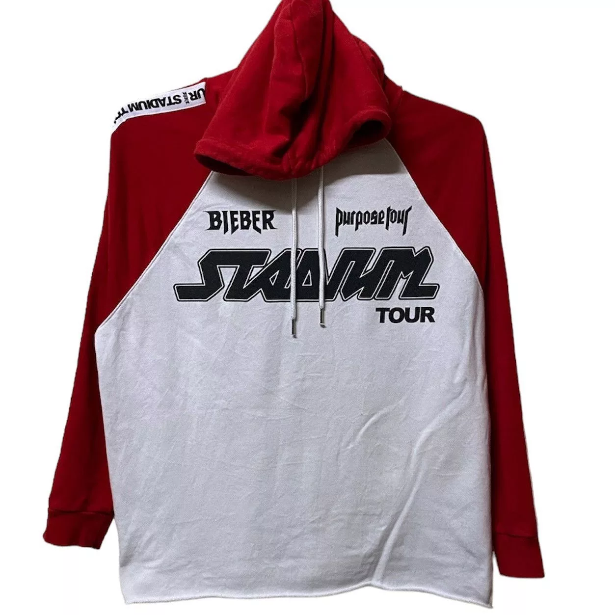 H&M Sweatshirts Hoodies H&M × Justin Bieber Vintage Def Jam Recordings sweatshirt Red