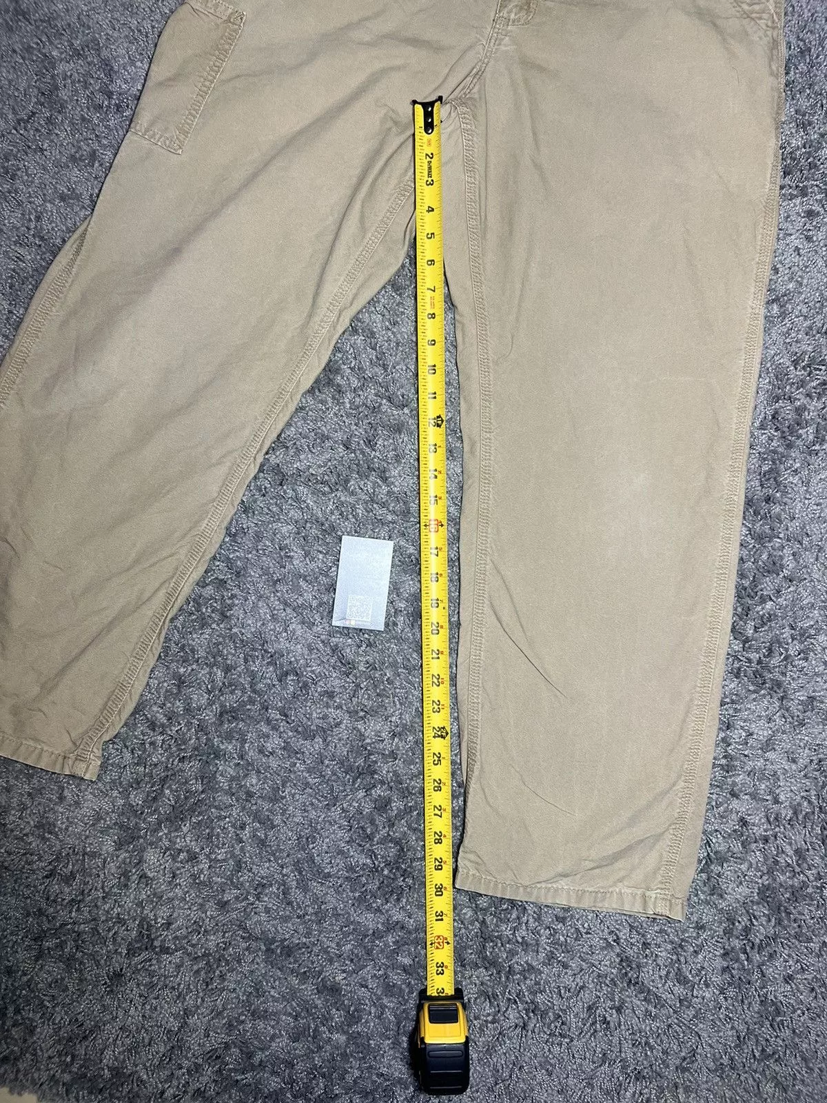 Carhartt Casual Pants Carhartt × Vintage Vintage dungaree fit khaki carhartt jeans workwear Brown Streetwear