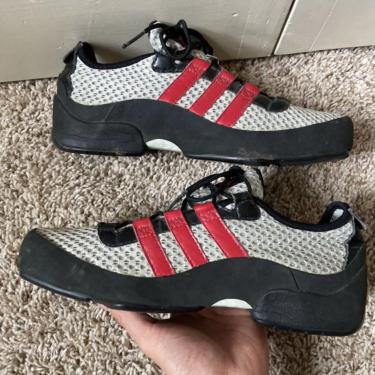 Adidas Low Top Sneakers Adidas × Vintage Vintage Y2K Adidas Mesh Leather Aqua Terrain Shoes Hiking Gray