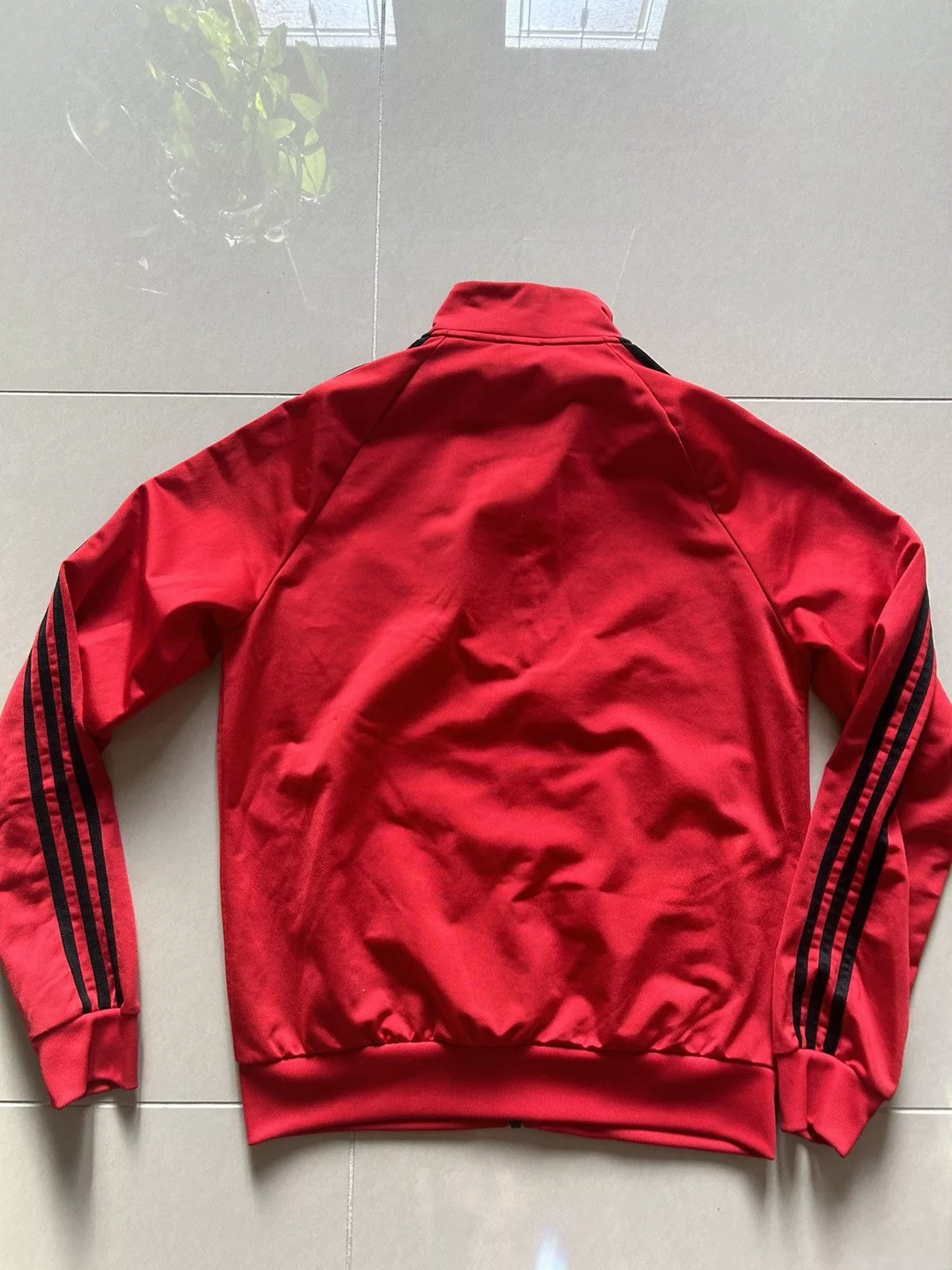 Adidas Light Jackets 2000s Adidas Track Jacket Three Stripes Red