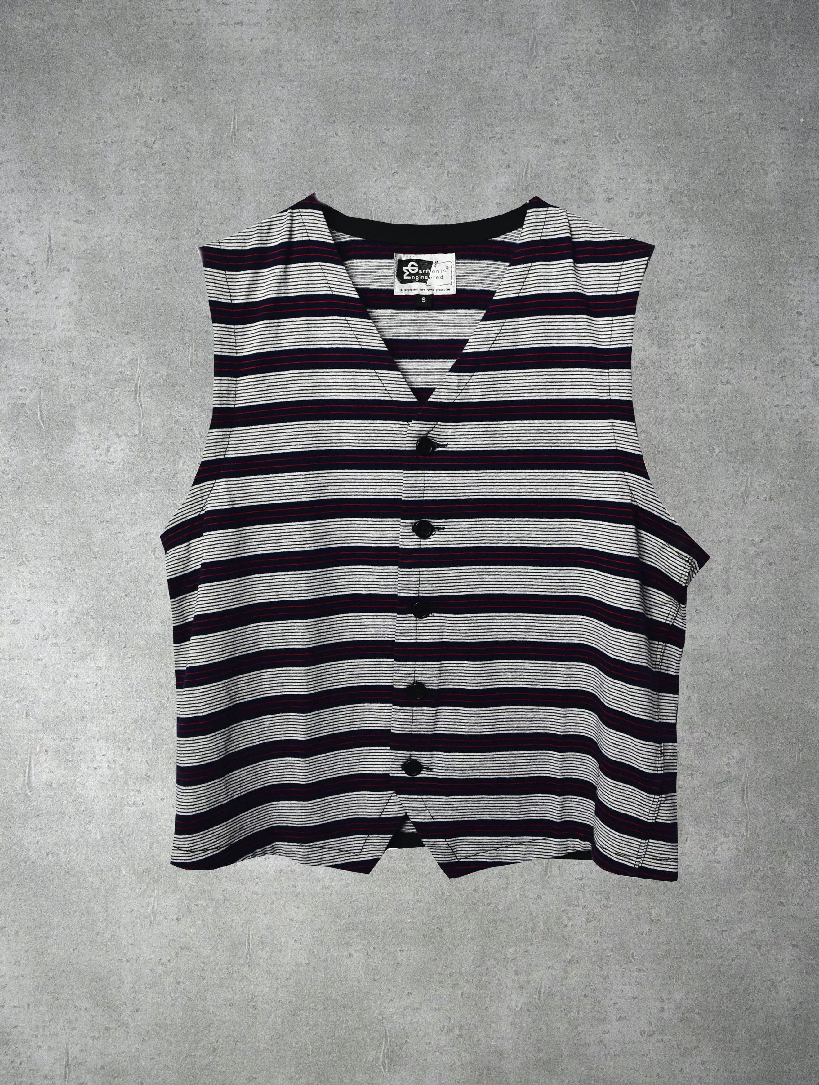 Engineered Garments Vests Engineered Garments × Nepenthes ENGINEERED GARMENTS/stripe gilet vest/14036 - 0607 57 Multi