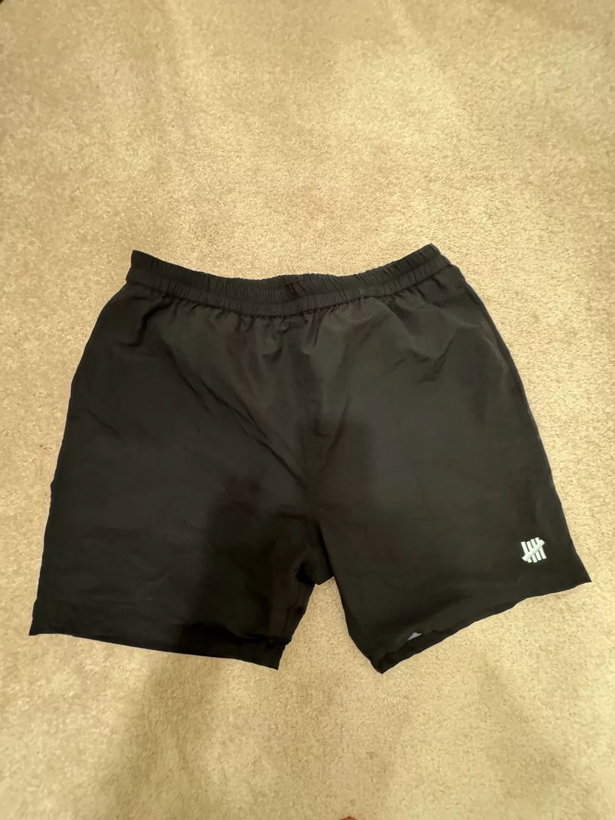 Undefeated Shorts UNDEFEATED Black Nylon Shorts inside bball mesh