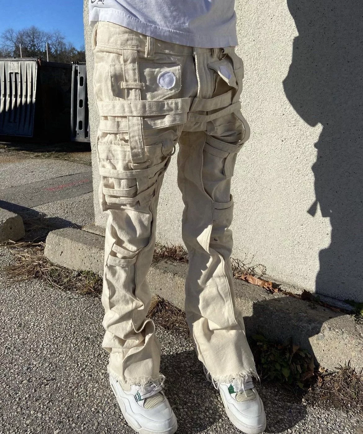 Handmade Denim Handmade Binding Cargo Denim Beige