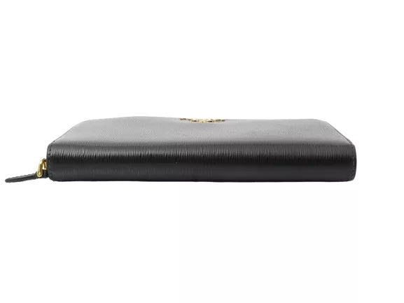 Prada Wallets Prada Zippy Black Leather Wallet