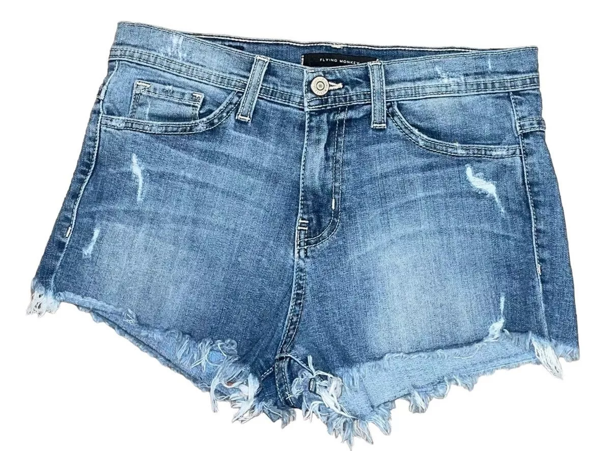 Other Shorts Other Flying Monkey Denim Cutoff Shorts Blue