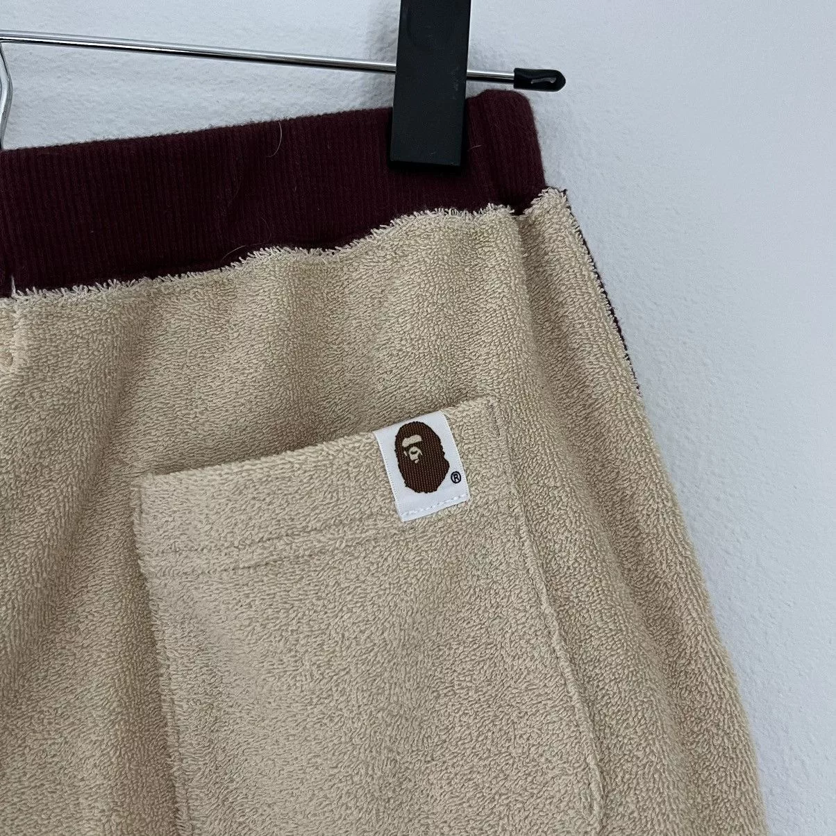 Terry Cloth Bape Shorts Beige