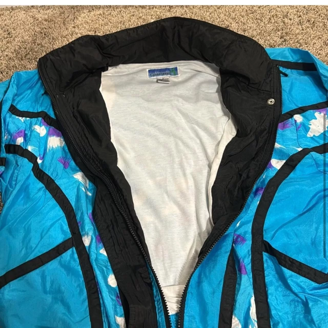 Vintage Sweatshirts Vintage Windbreaker Blue