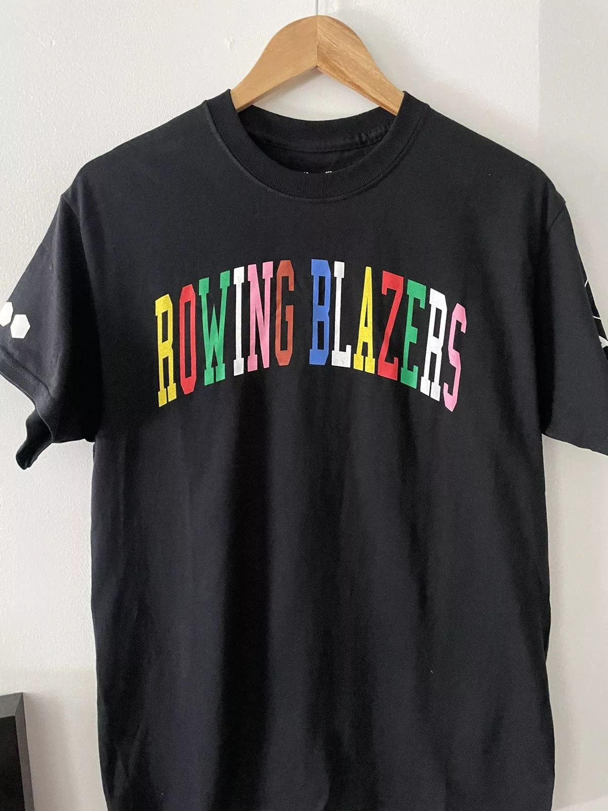 Rowing Blazers Short Sleeve T Shirts ROWING BLAZERS AAD TEE Black