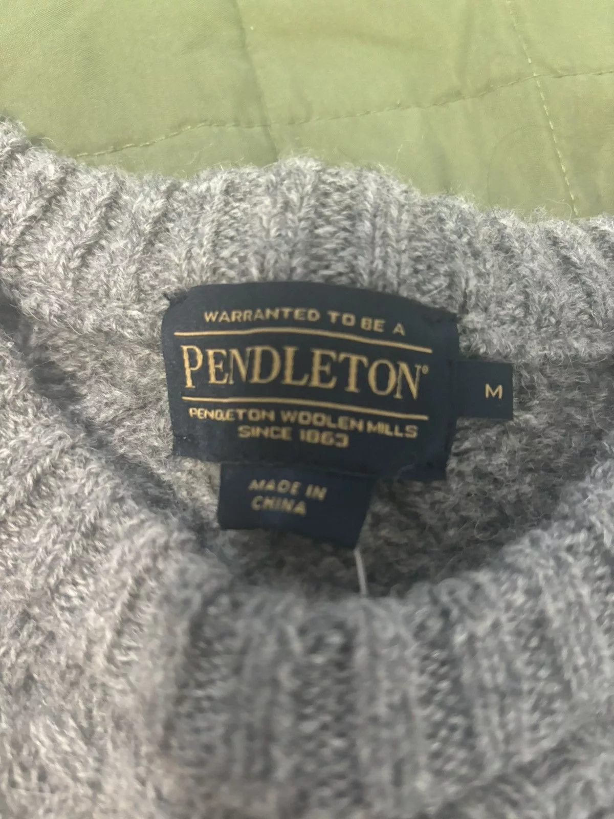 Pendleton Sweaters Knitwear Pendleton Grey Knit Sweater Gray