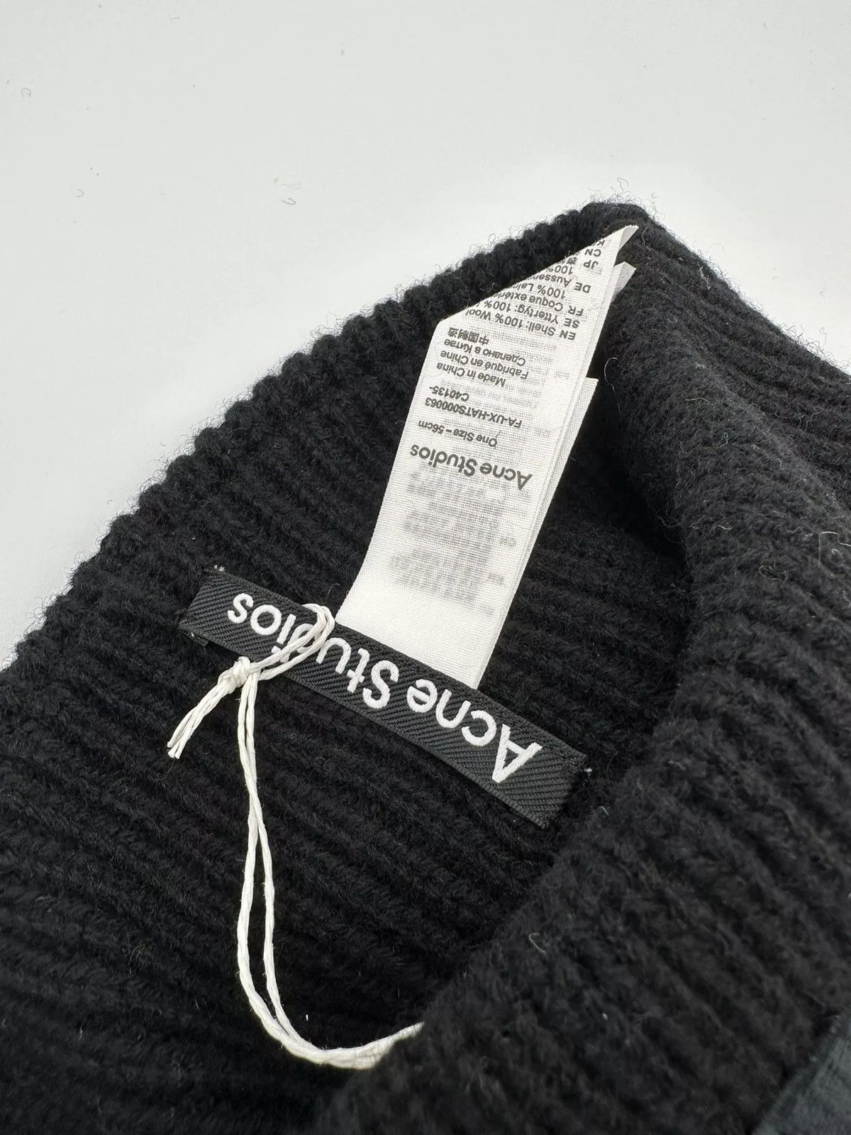 Acne Studios Miscellaneous Acne Studios Wool Bandana Black