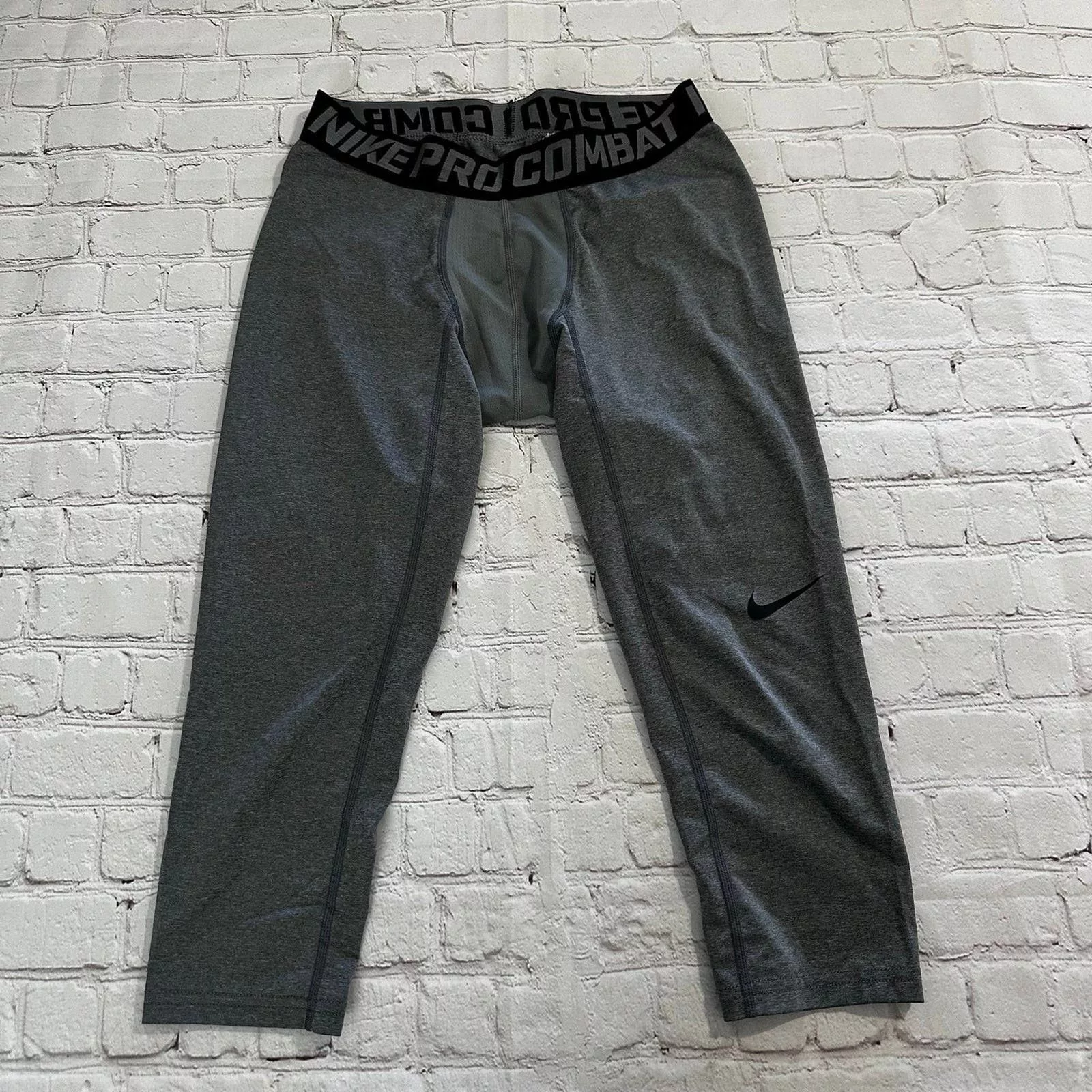 Nike Sweatpants Joggers Mens nike pro Leggings size medium Gray