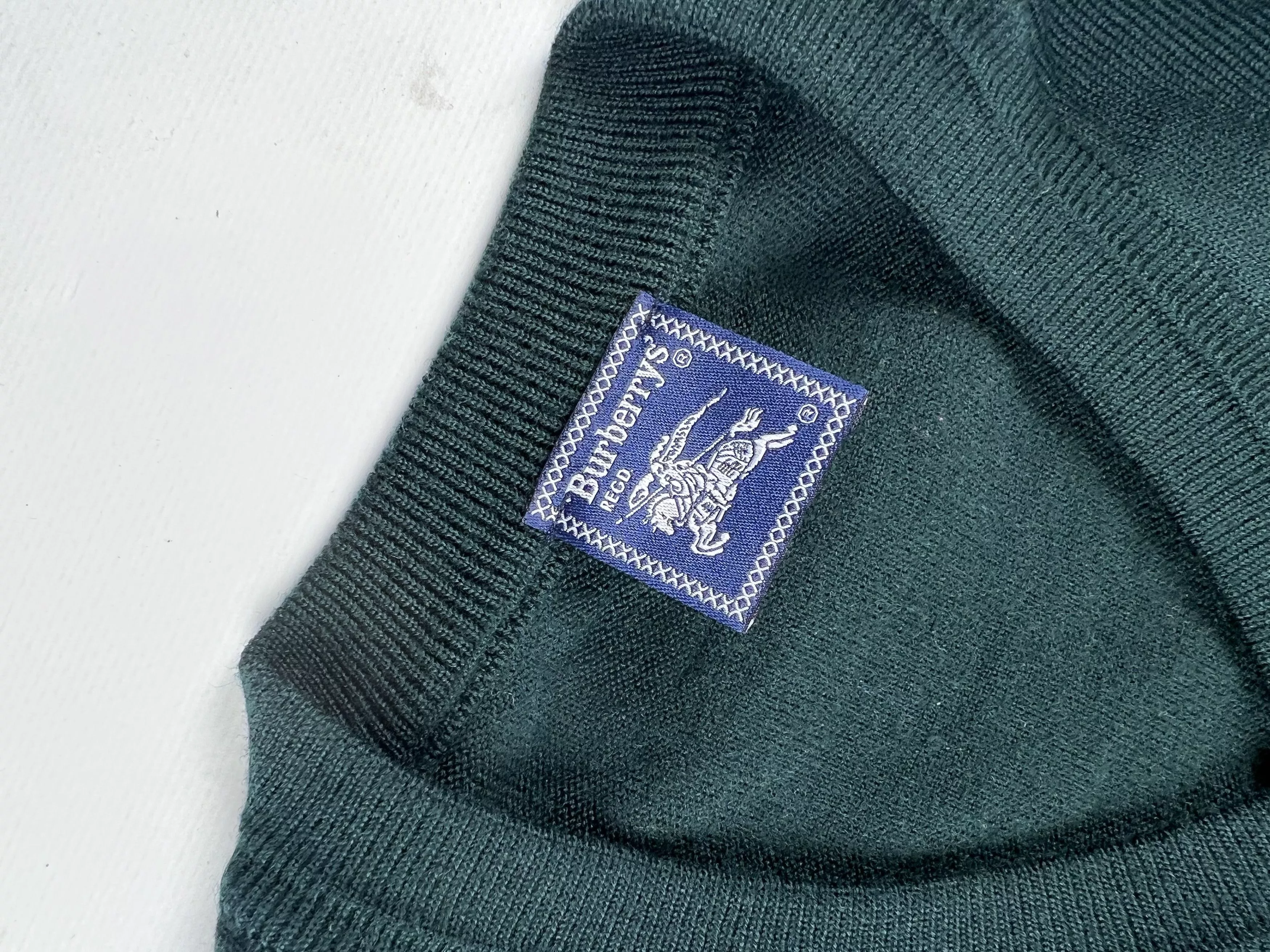 Burberry Sweaters Knitwear Vintage Burberry Sweater Green