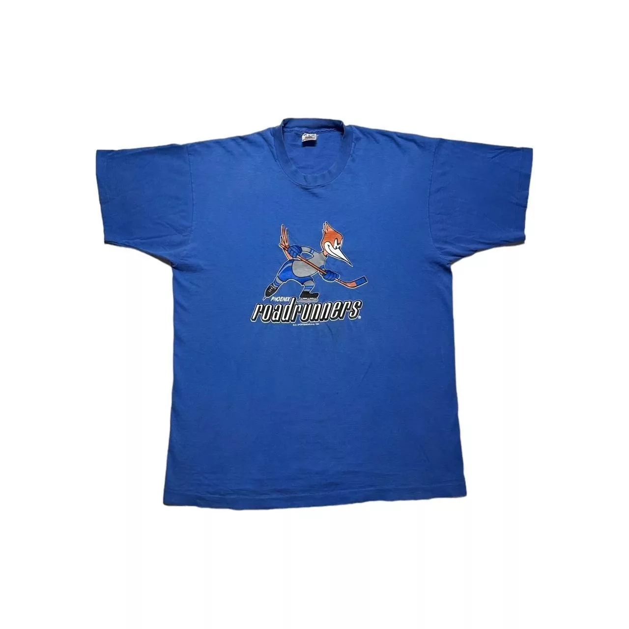 NHL Short Sleeve T Shirts NHL × Vintage Vintage Phoenix Roadrunners 1994 T-Shirt Blue