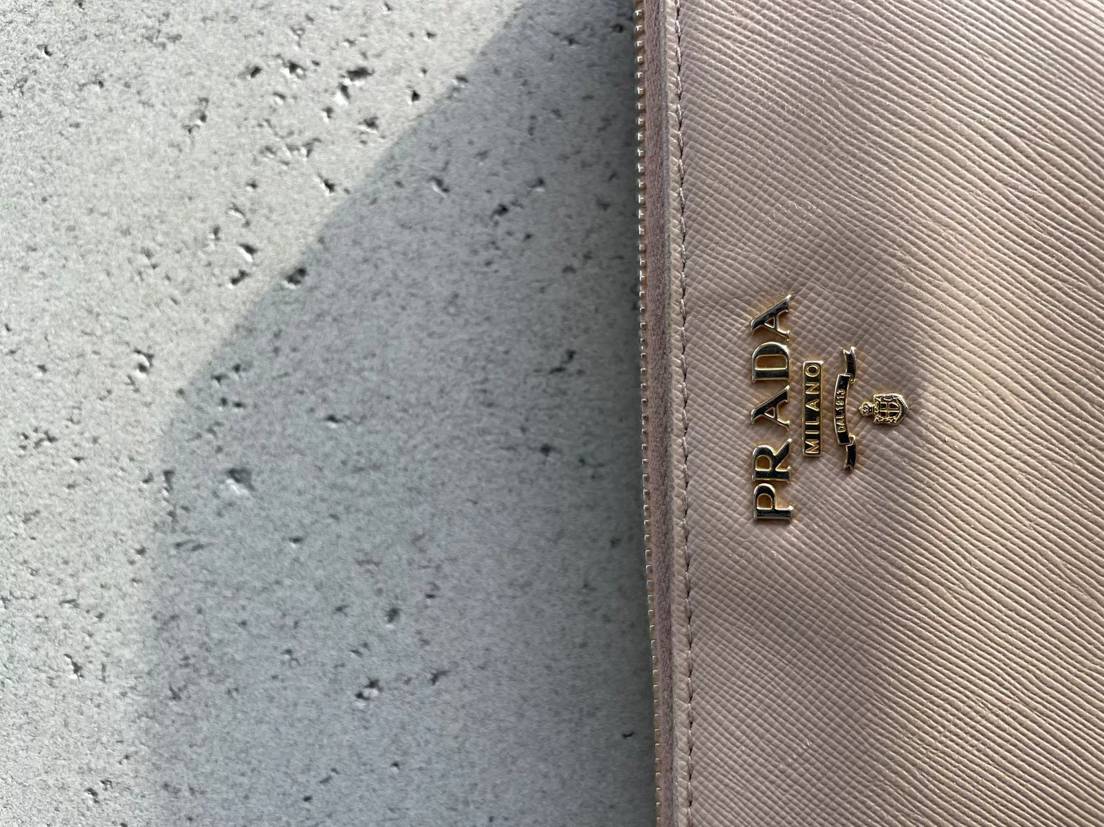 Prada Wallets Prada Saffiano Leather Zippy Wallet Beige