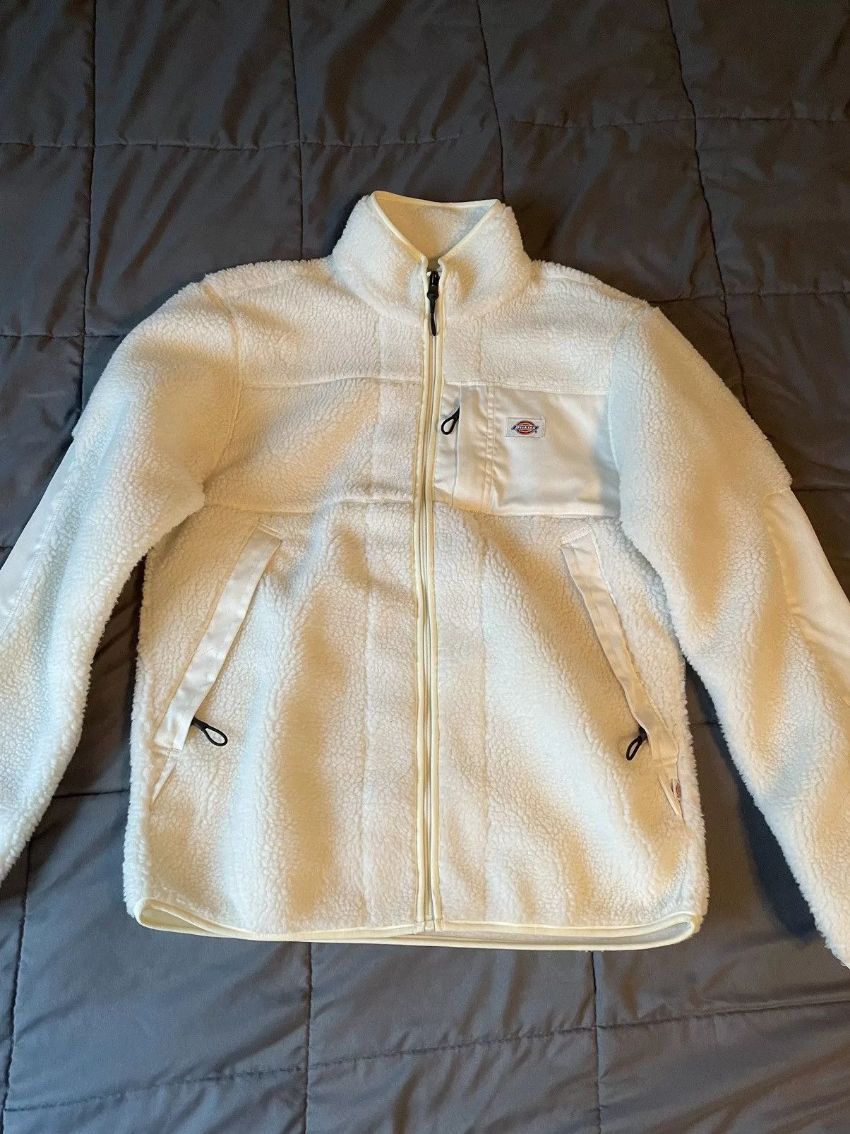Dickies Light Jackets Dickies fleece zip up White