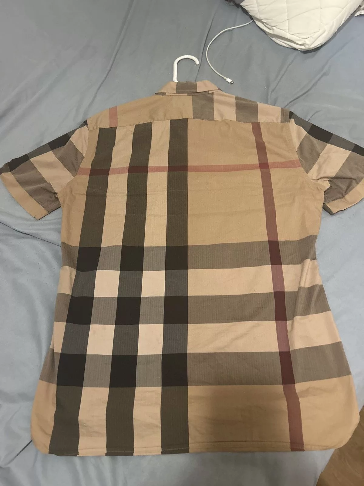 Burberry Shirts Button Ups Burberry Classic Plaid Shortsleeved Button Up Multi