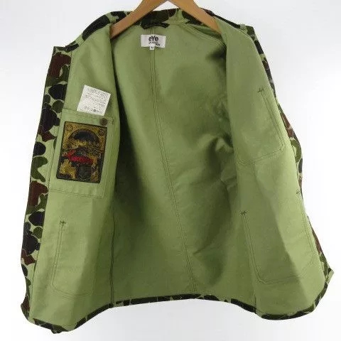 Junya Watanabe Light Jackets Junya Watanabe Jacket Camouflage Pattern Cotton Green