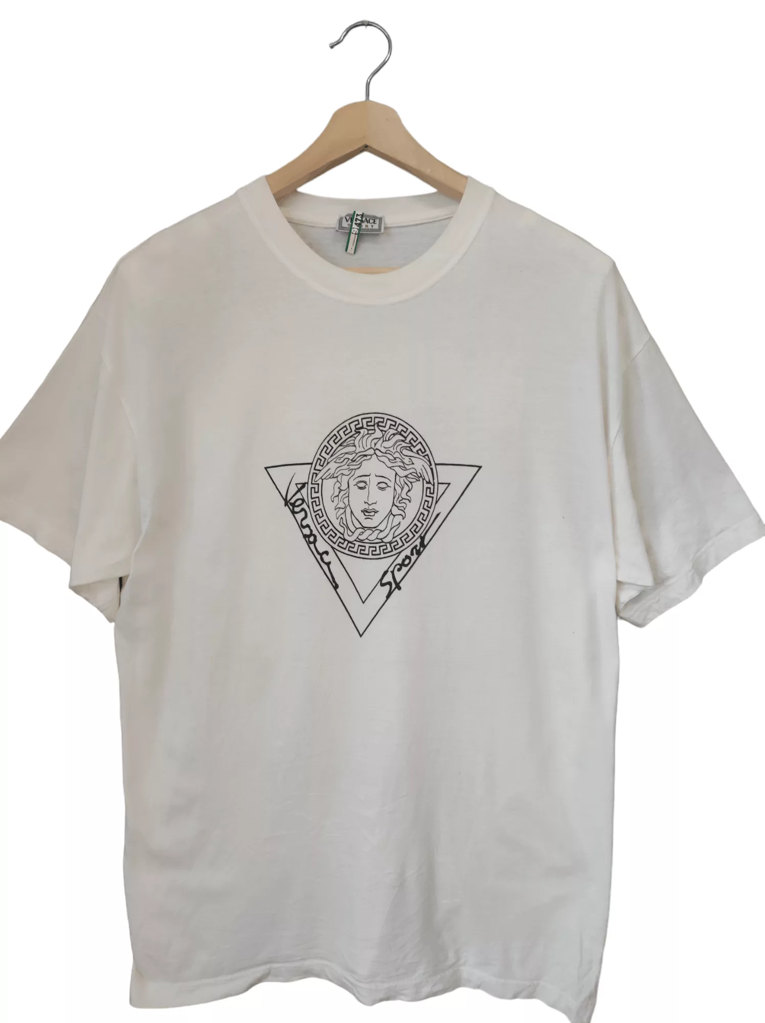 Versace Short Sleeve T Shirts Versace × Versace Jeans Couture × Versus Versace Vintage 90s Versus Versace Medusa vintage t shirt White