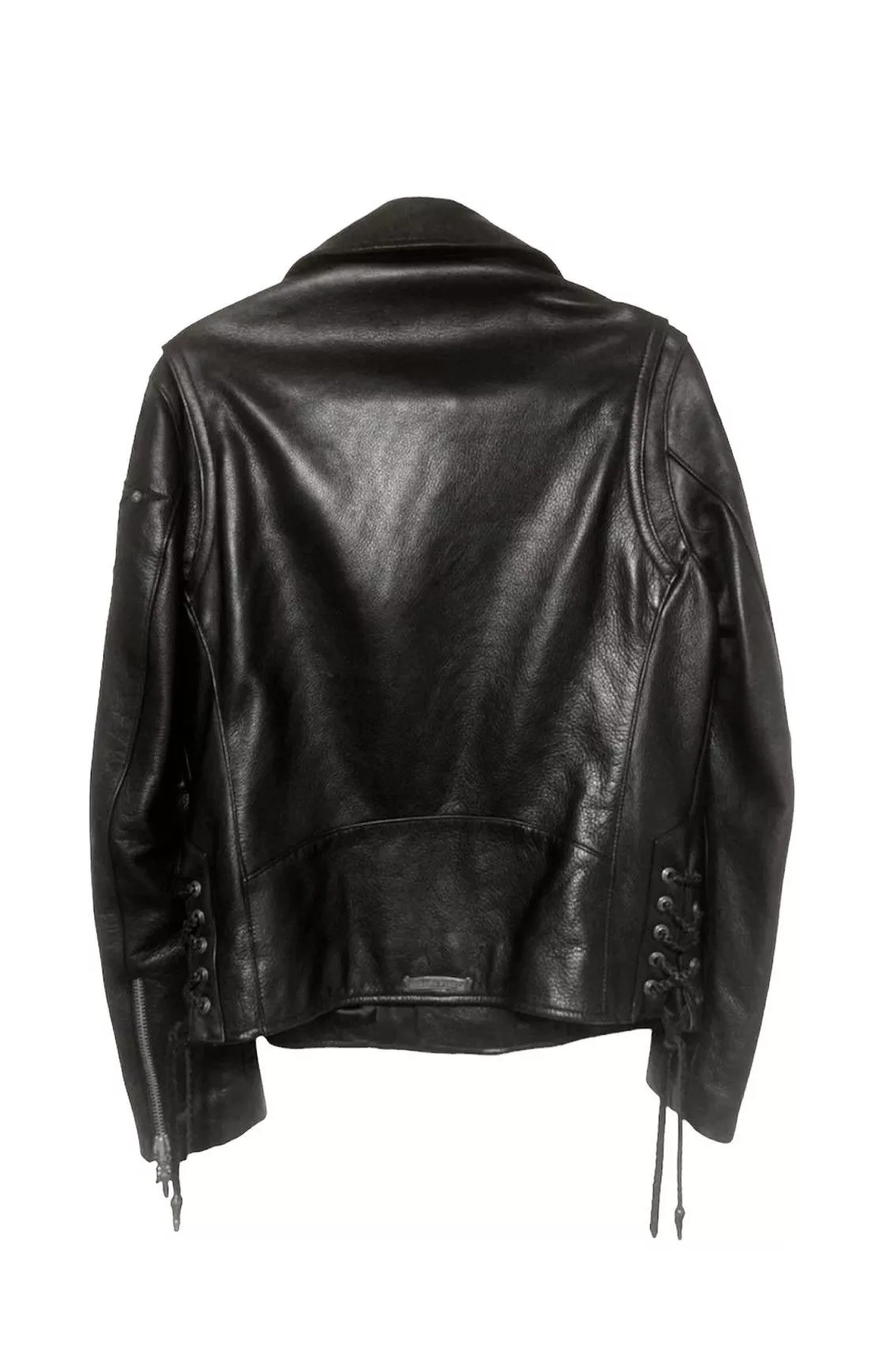 Chrome Hearts Leather Jackets Rare Chrome Hearts JJ Dean 3STAR Dagger Zip Leather Jacket Black