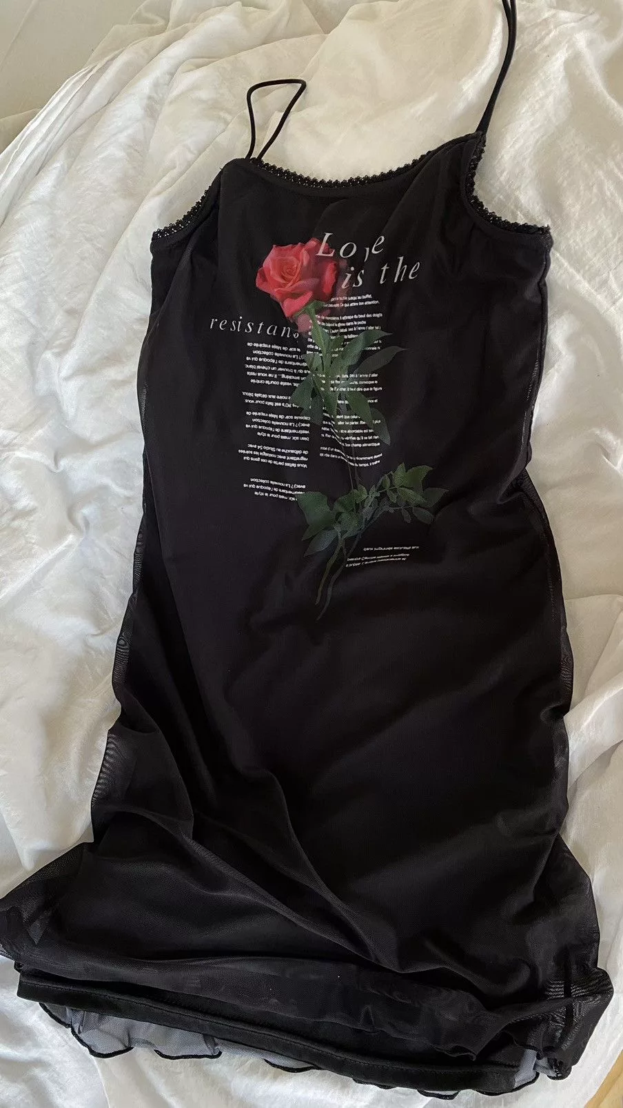 Vintage Mini Dresses Vintage black rose mini dress
