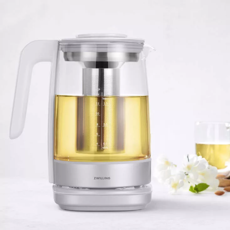 ENFINIGY GLASS KETTLE SILVER