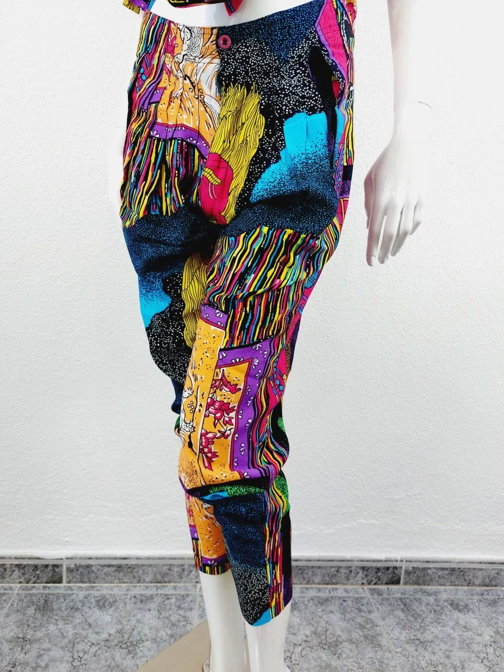 Marithe + Francois Girbaud Maxi Dresses Marithe + Francois Girbaud Dragon Tiger Boho Shirt Pants Set Multi