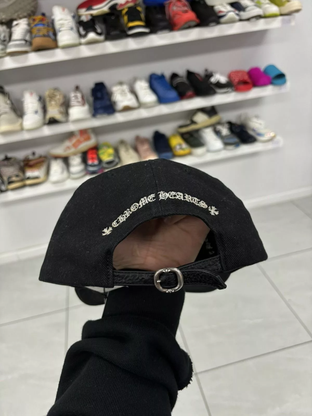 Chrome Hearts Hats Chrome hearts Matty boy chomper lips cap Black