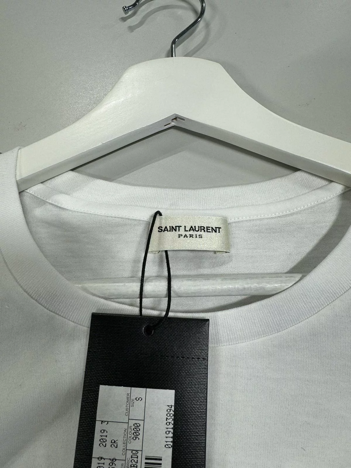 Saint Laurent Paris Short Sleeve T Shirts Saint Laurent Paris Saint Laurent Logo T-Shirt NEW 550$ White