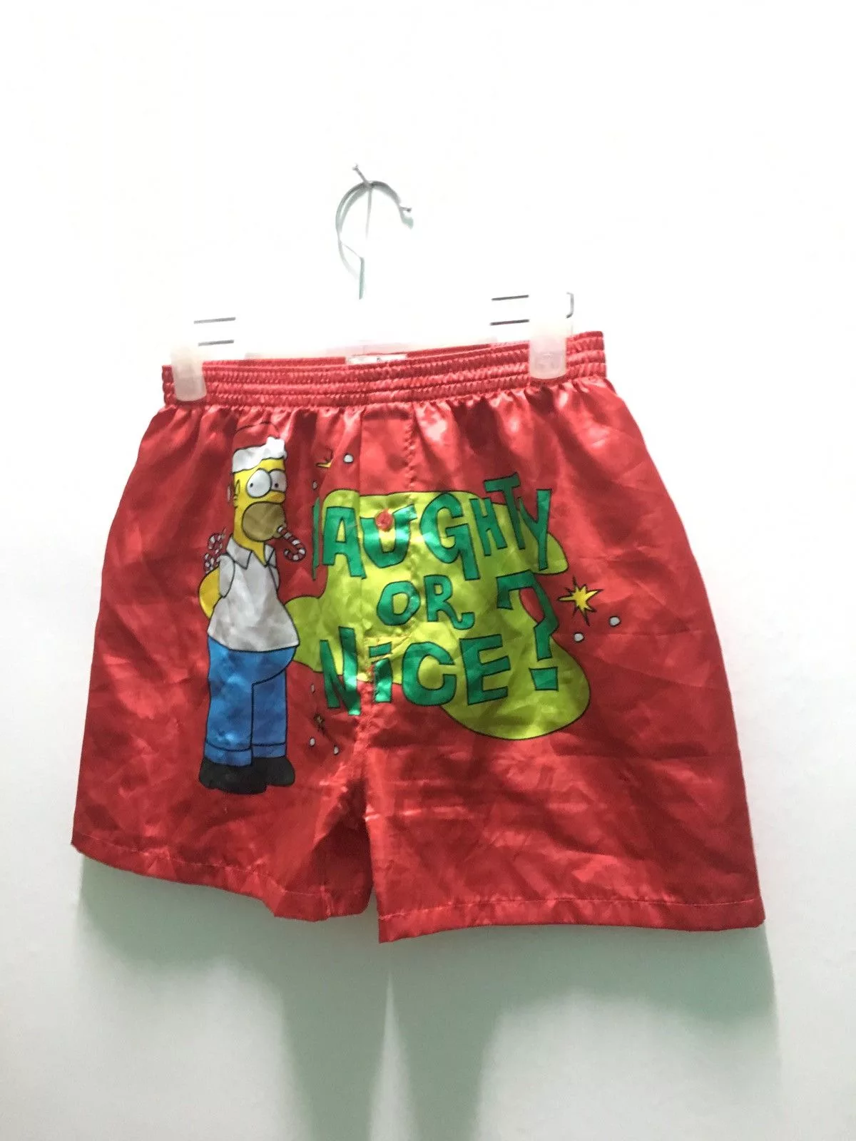 FINAL DROP🔥The simpsons shorts like boxer polyester material Red