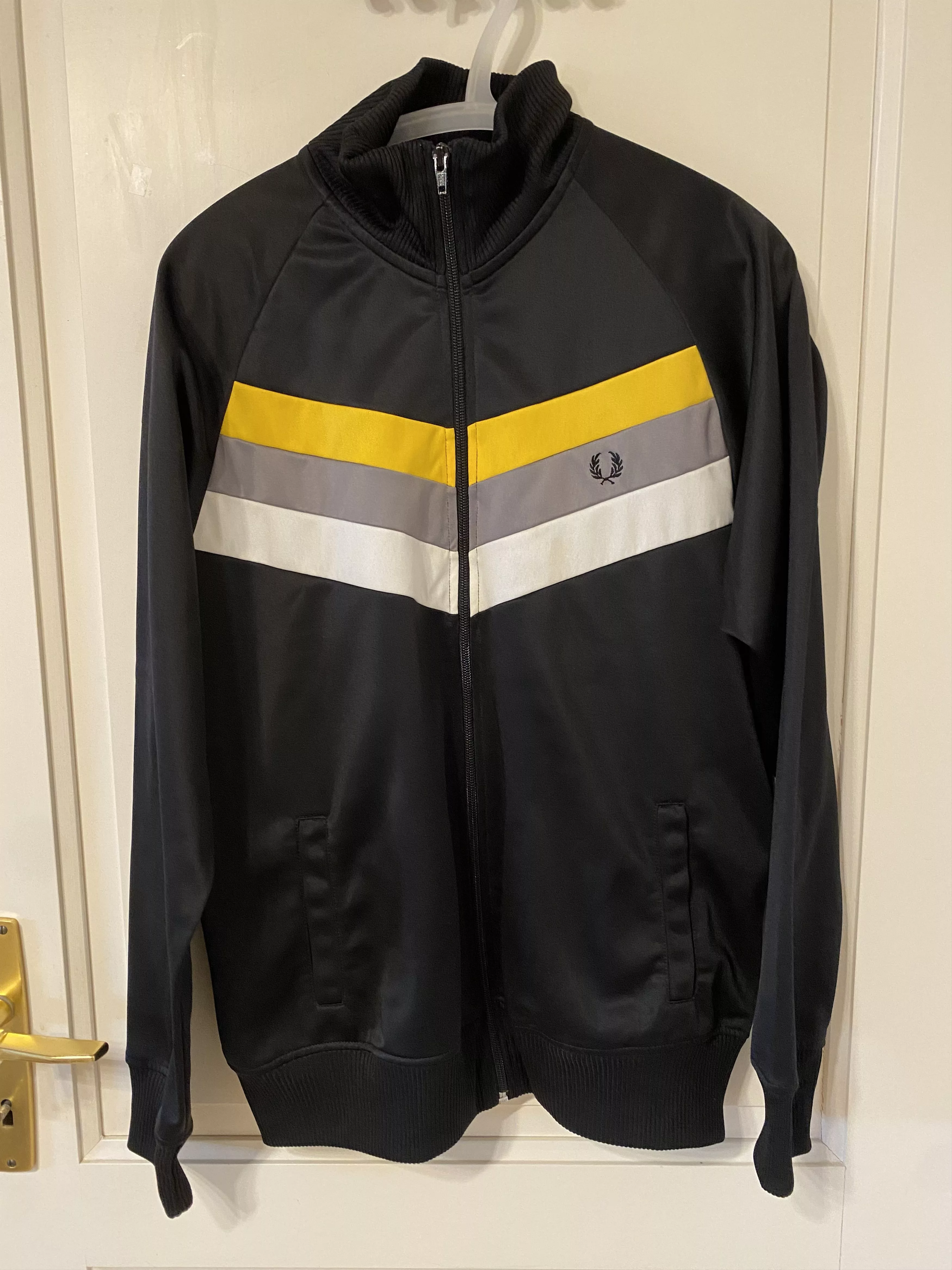 Fred Perry Light Jackets Fred Perry Vintage 90s multicolor block stripes Black