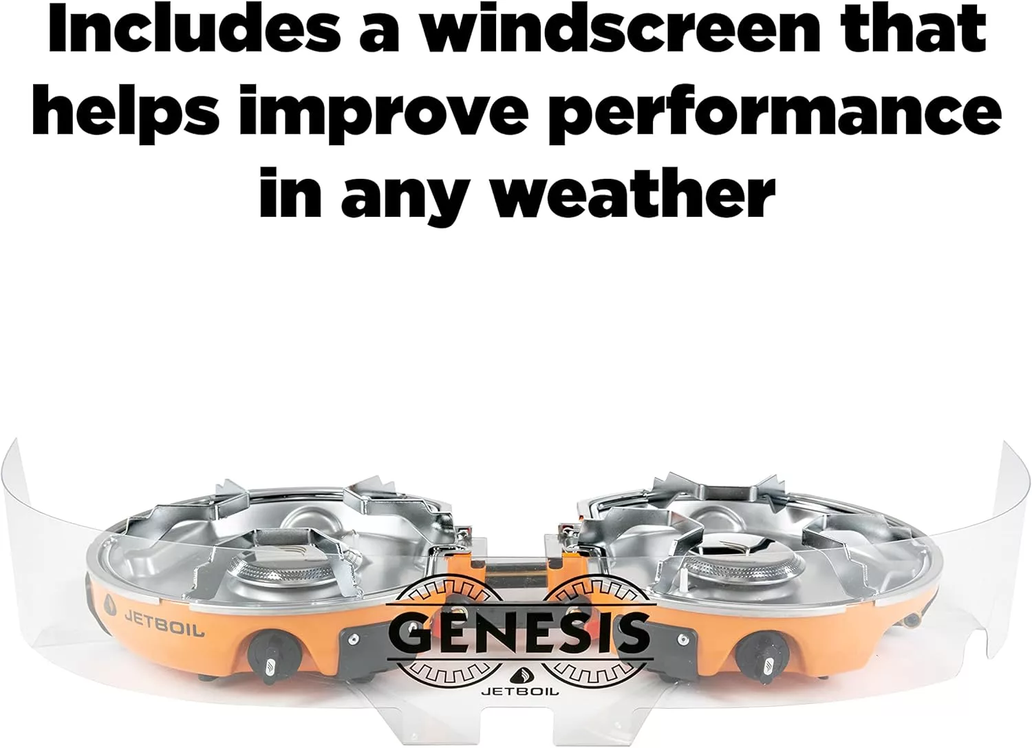 Jetboil Genesis Basecamp Backpacking and Camping Stove Cooking System with Camping Cookware