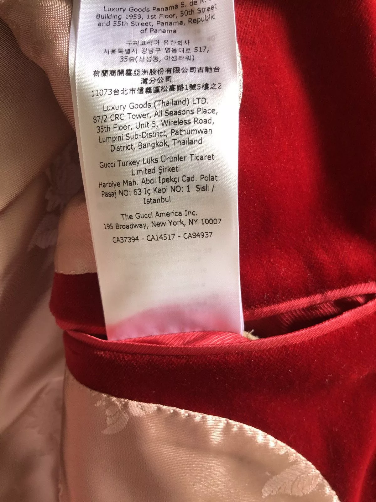 Gucci Blazers Gucci Red Velvet Blazer