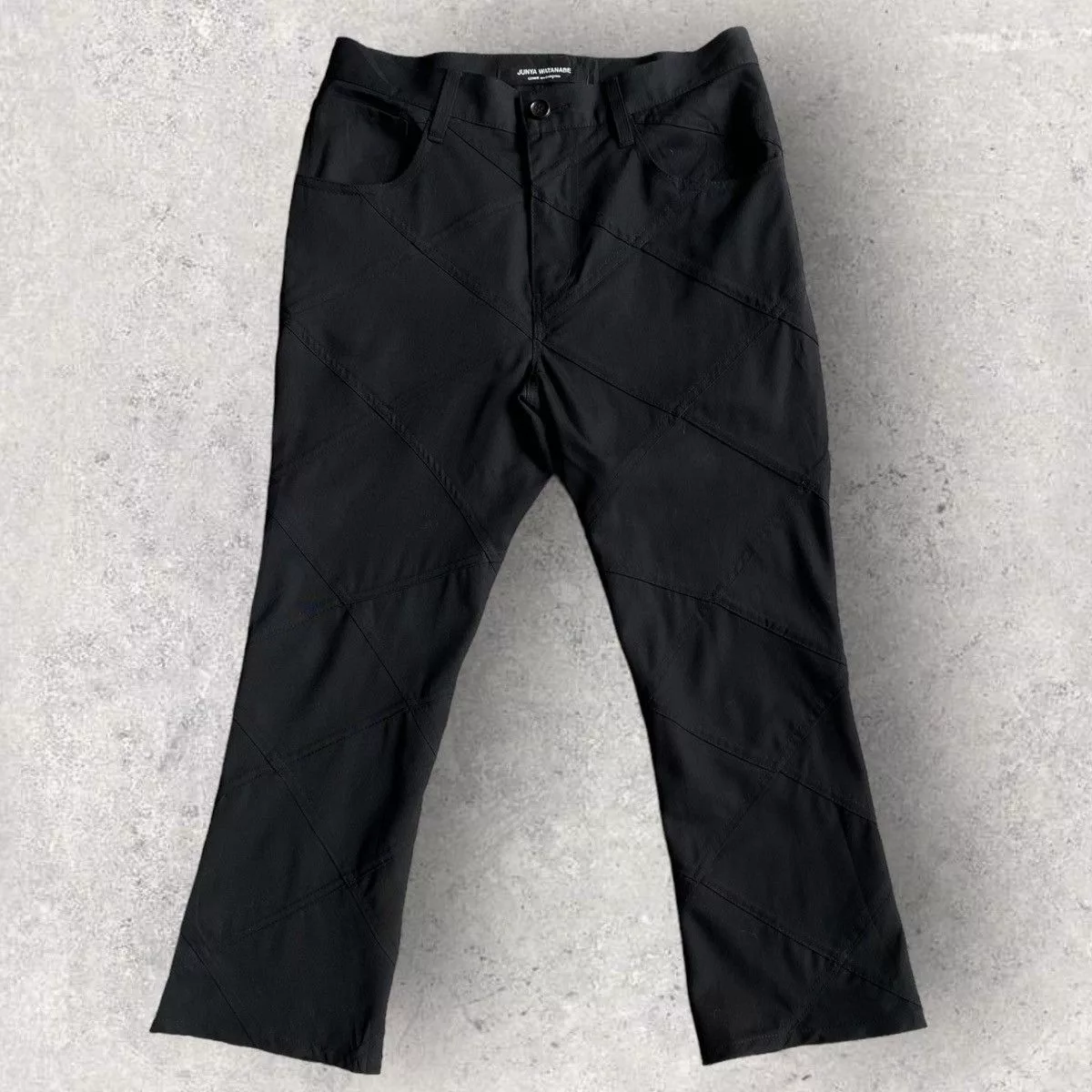 Comme des Garcons Pants Comme des Garcons SS14 Diamond Cut Patchwork Pants Black